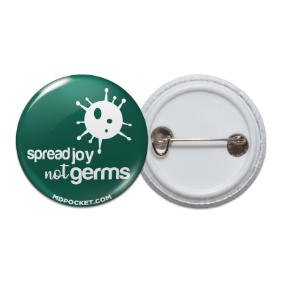 Spread Joy not Germs Pinback Button